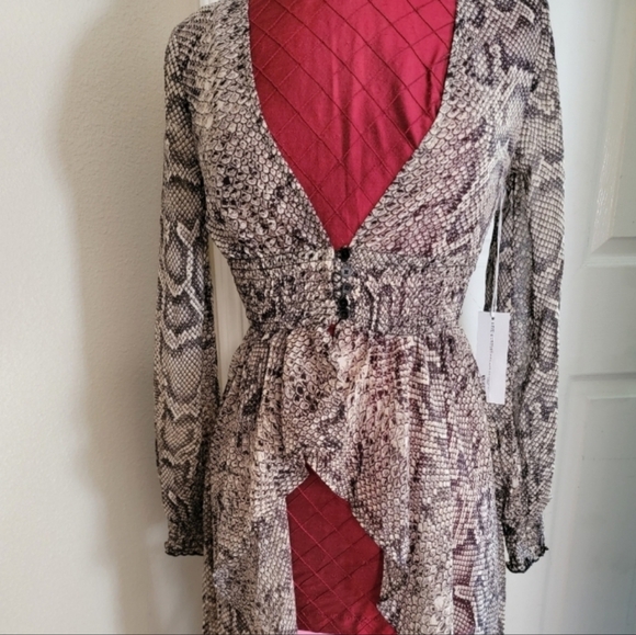 Live 4 Truth NWOT Sheer Snake skin Snakeskin Cover up Dress Top - Picture 10 of 10